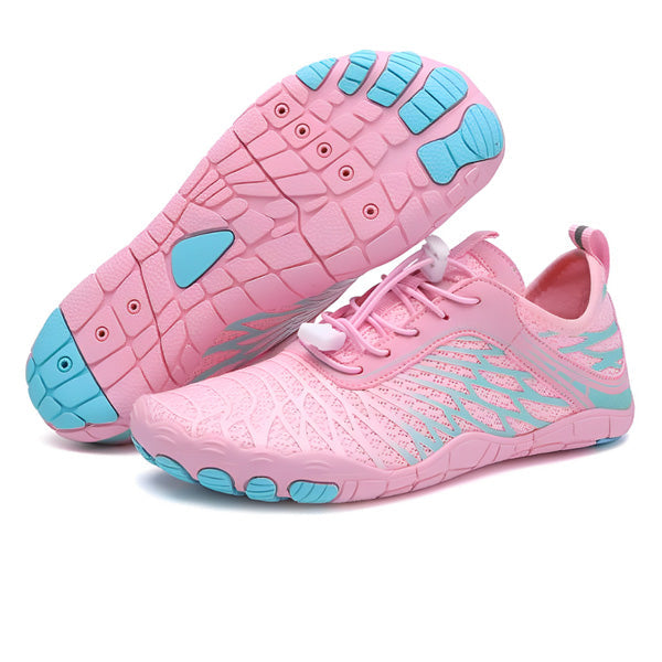 Rutschfeste Barfuß-Orthopädieschuhe - Blau Pink