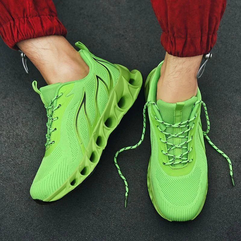 Herren Orthopädische Schuhe Walking Laufschuhe - Grün