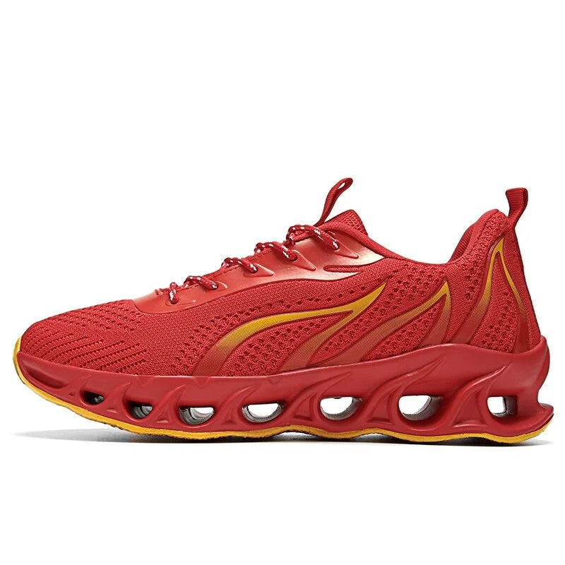 Herren Orthopädische Schuhe Walking Laufschuhe - Rot