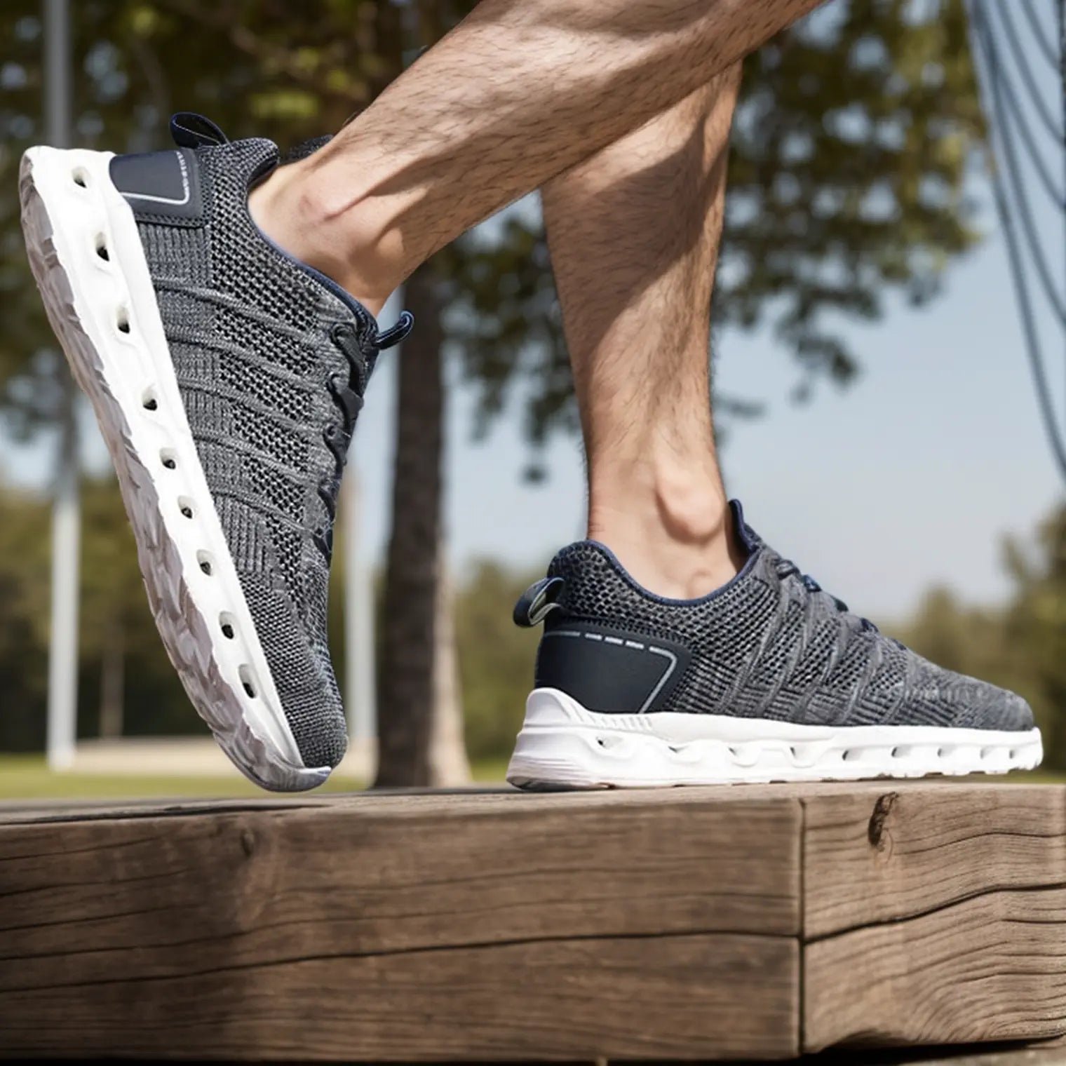 Orthopädische Schuhe für Herren Walking Athletic Sneakers - Grau