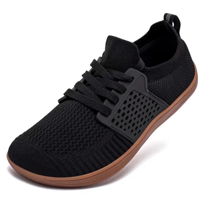 Rutschfeste Barfuß-Orthopädieschuhe - Schwarz Braun