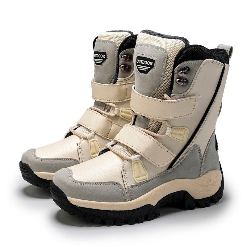Damen Winterstiefel Orthopädische Schuhe - Beige