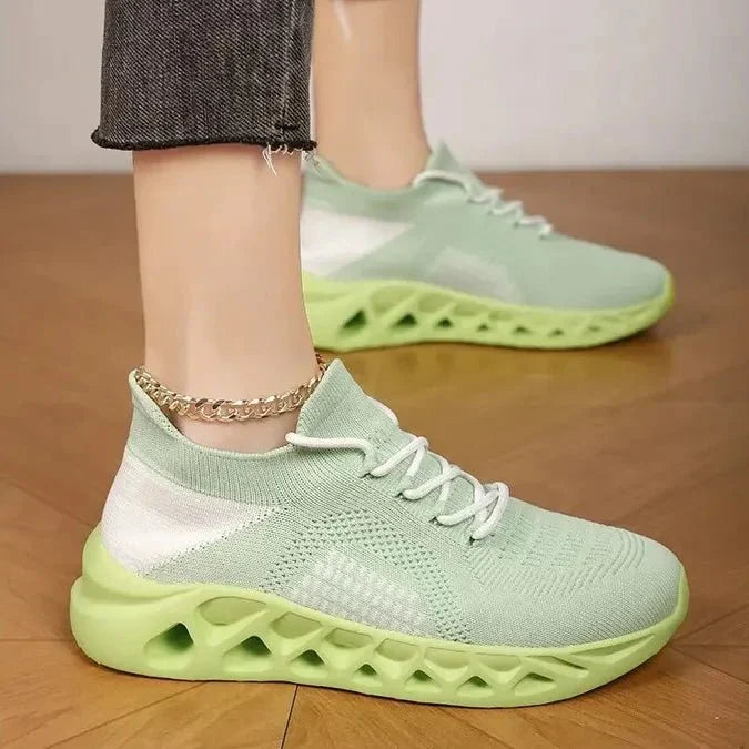 Leichte Sommer-Sneakers für Herren bequem atmungsaktiv Mesh Sportschuhe mit weicher Sohle lässige Wanderschuhe