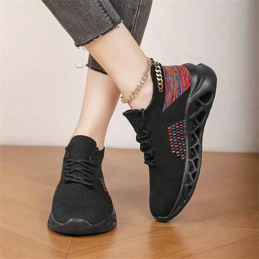 Leichte Sommer-Sneakers für Herren bequem atmungsaktiv Mesh Sportschuhe mit weicher Sohle lässige Wanderschuhe