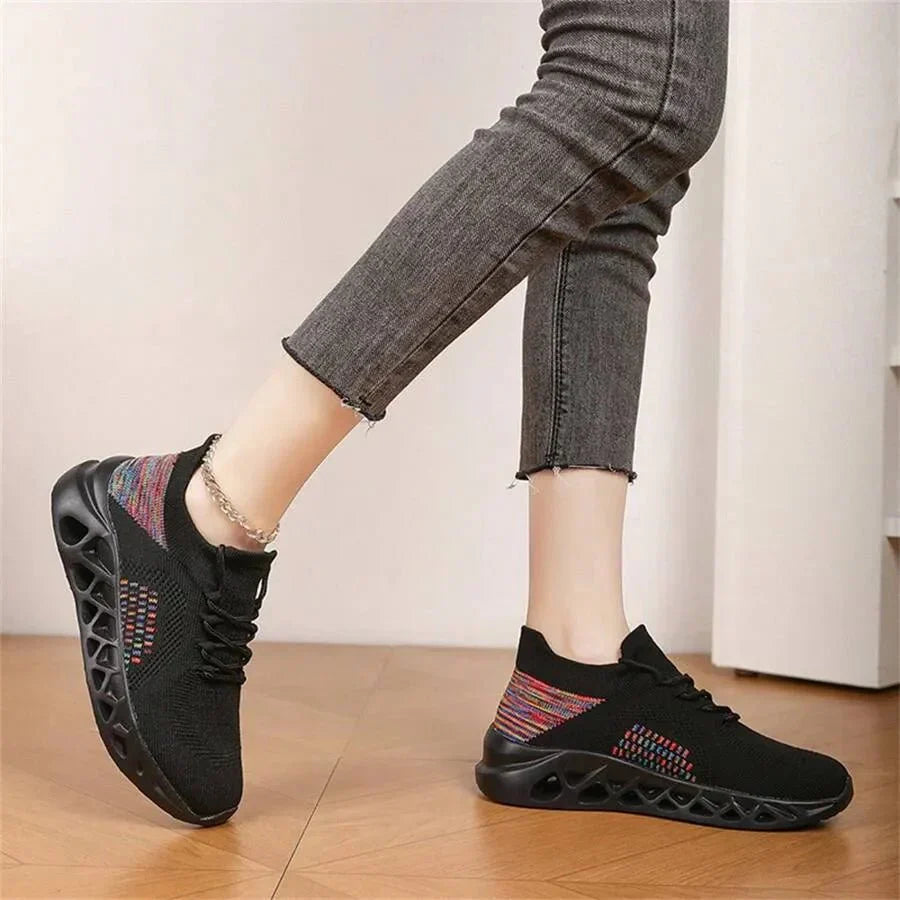 Leichte Sommer-Sneakers für Herren bequem atmungsaktiv Mesh Sportschuhe mit weicher Sohle lässige Wanderschuhe