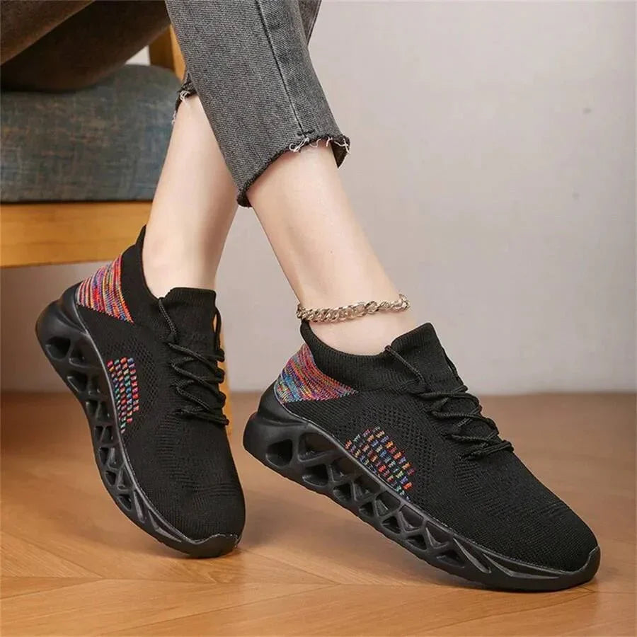 Leichte Sommer-Sneakers für Herren bequem atmungsaktiv Mesh Sportschuhe mit weicher Sohle lässige Wanderschuhe