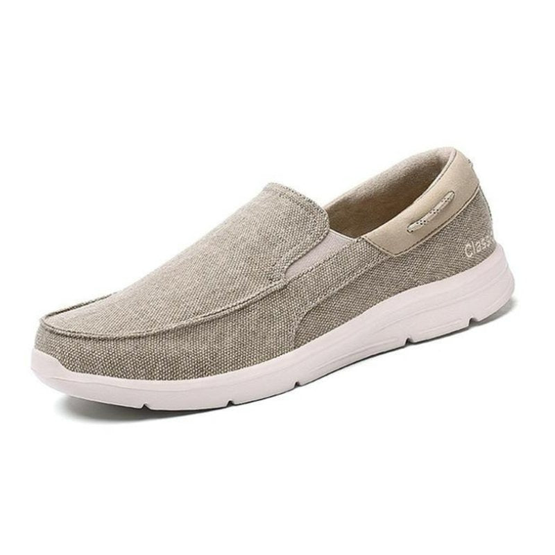 Orthopädische Schuhe Slip-On Loafer - Khaki