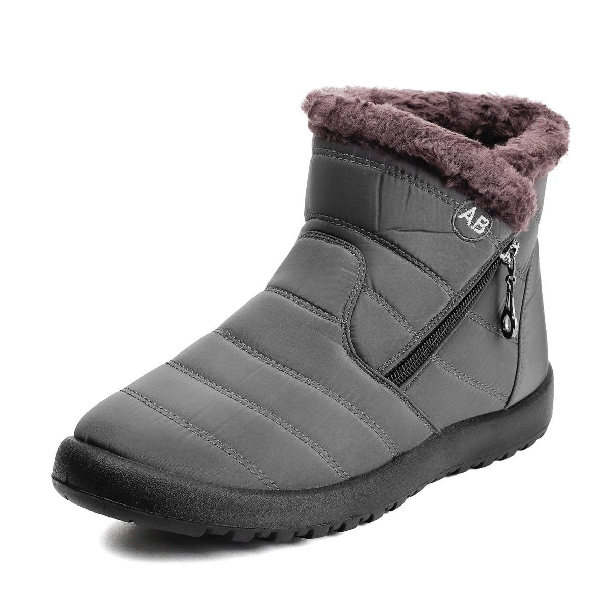 Damen Winterstiefeletten mit Fellfutter und wasserdichtem Knöchelriemen