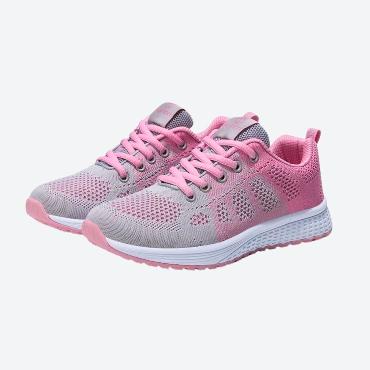 Damen Strick-Sneakers mit Schnürung Sportschuhe Laufschuhe bequeme Damen-Freizeitschuhe