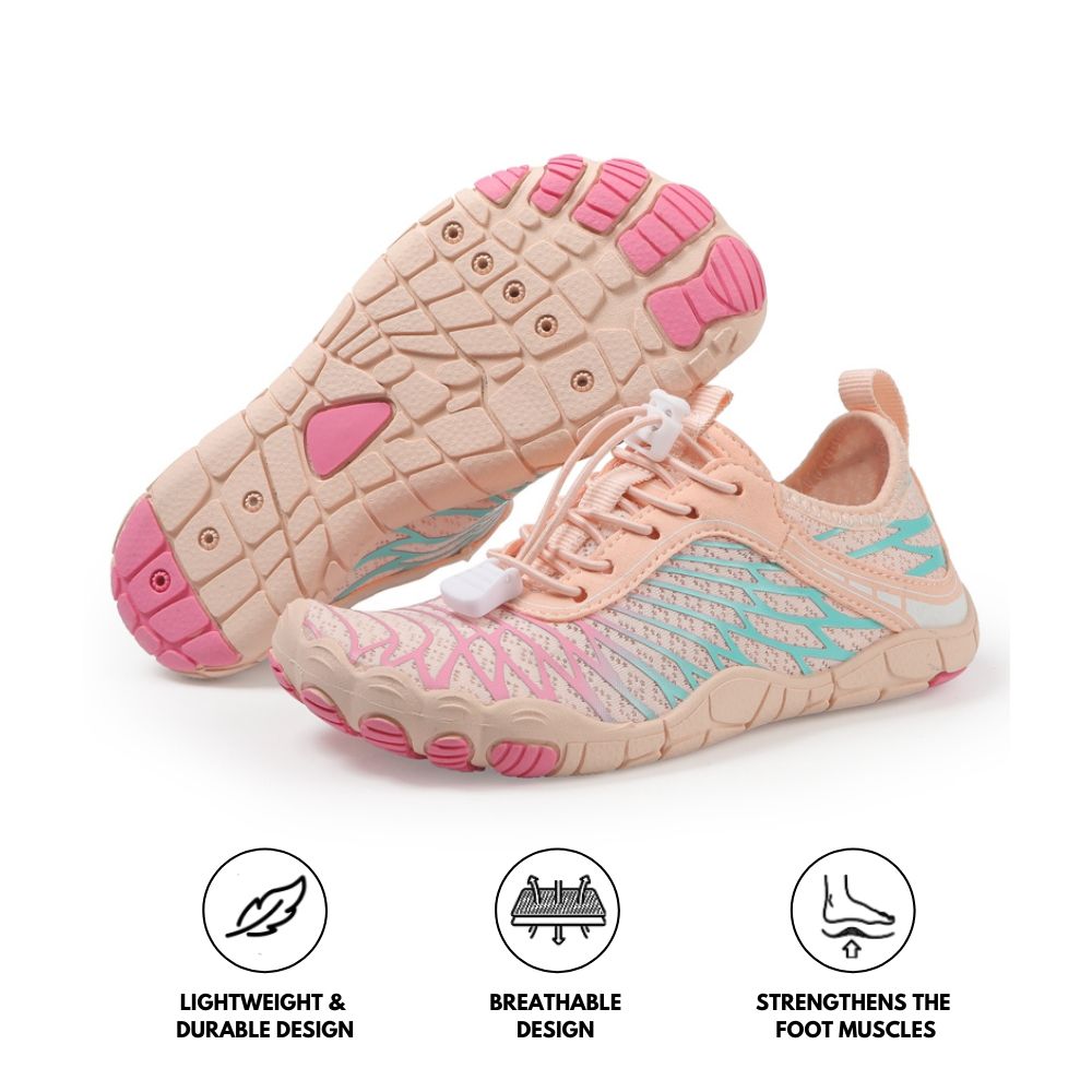 Weiche und flexible Barfuß-Wanderschuhe - Beige