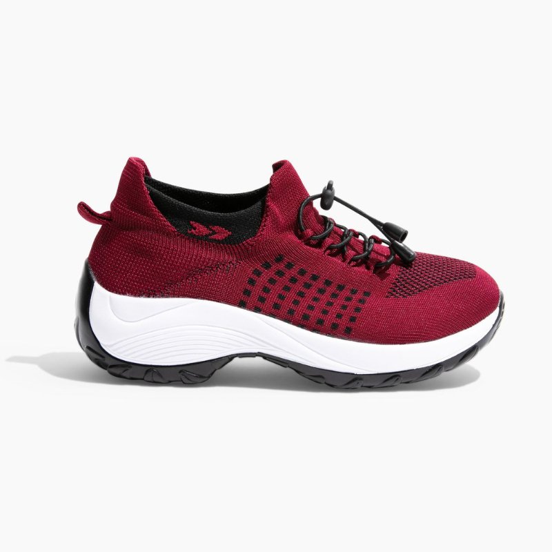 Orthopädische Schuhe mit Stretch-Kissen - Rot