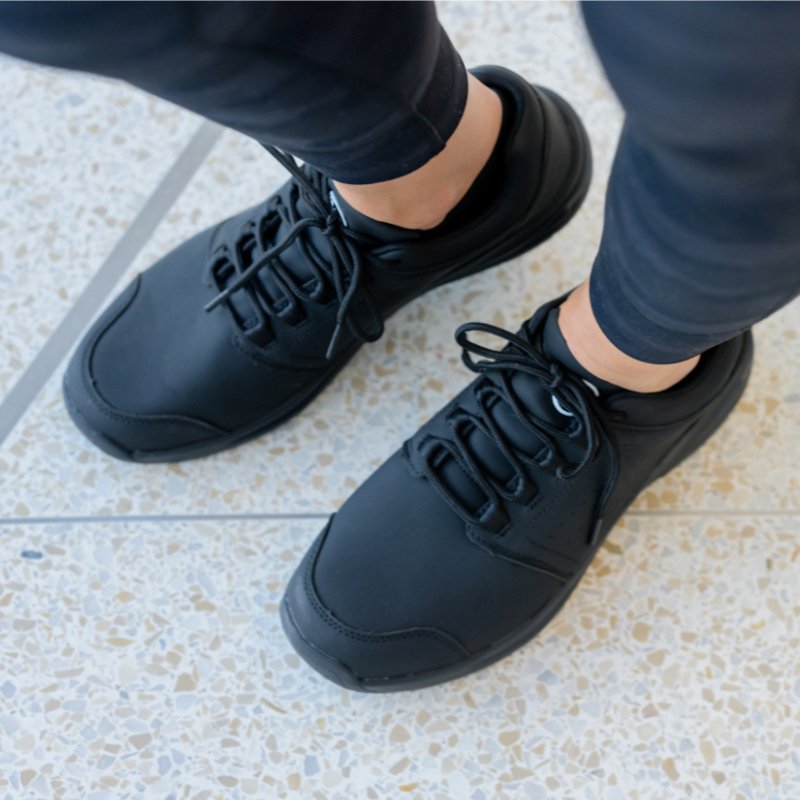 Stride Cushion Orthopädische Schuhe - Mitternachtsschwarz