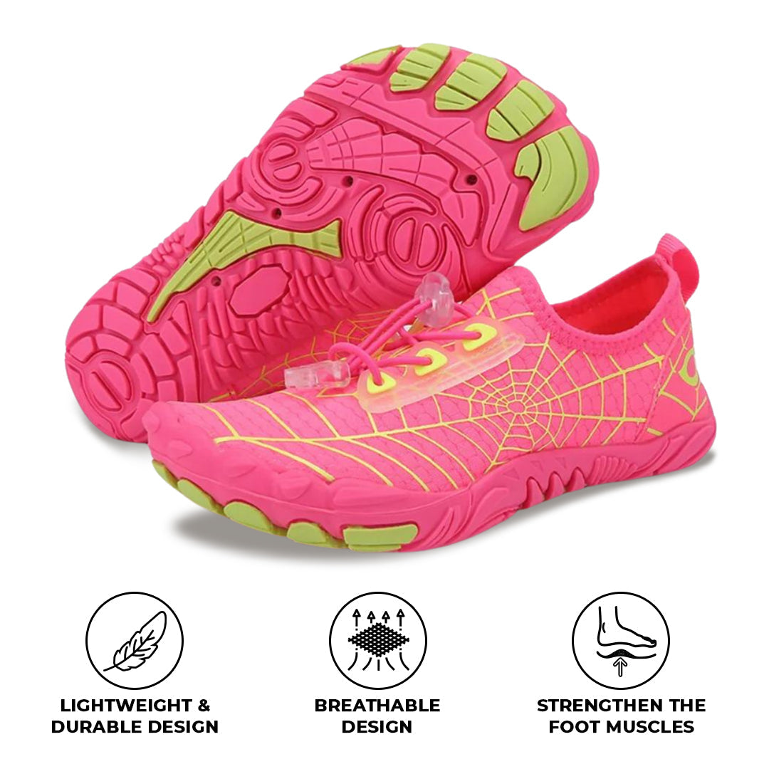 Schnelltrocknende orthopädische Barfußschuhe - Rosarot