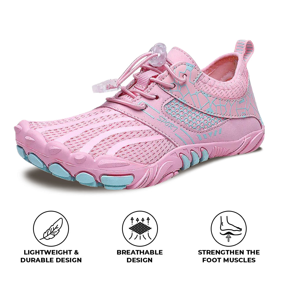 Rutschfeste Barfuß-Wanderschuhe - Rosa