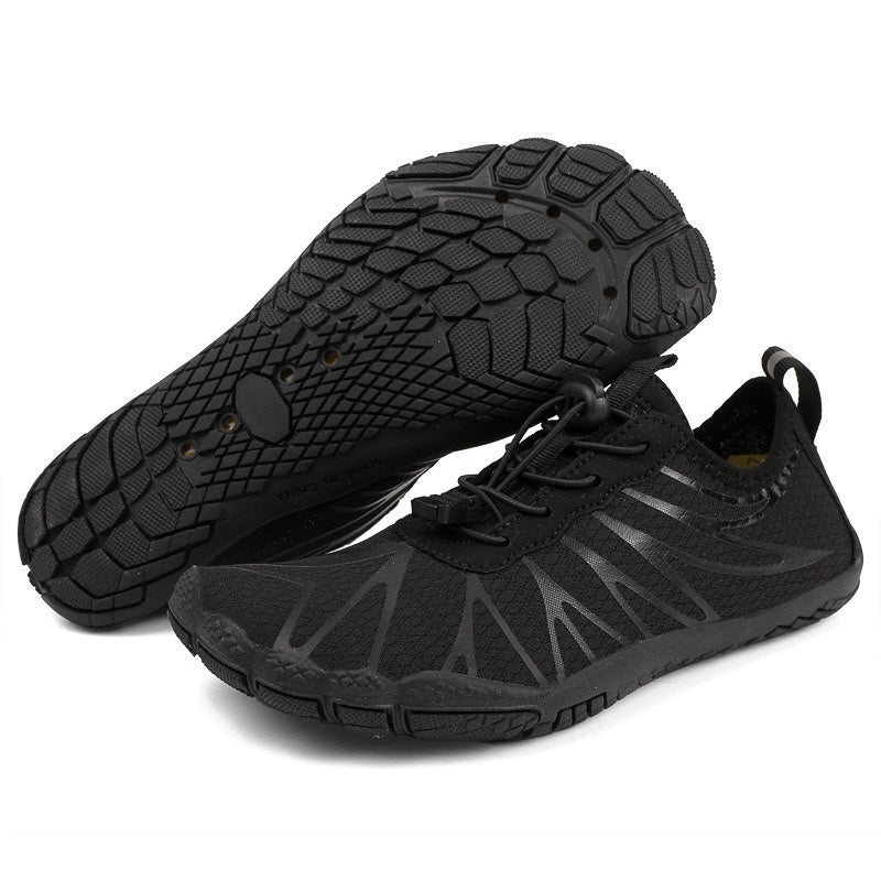 Rutschfeste Barfußschuhe mit herausnehmbarer Einlegesohle – Schwarz