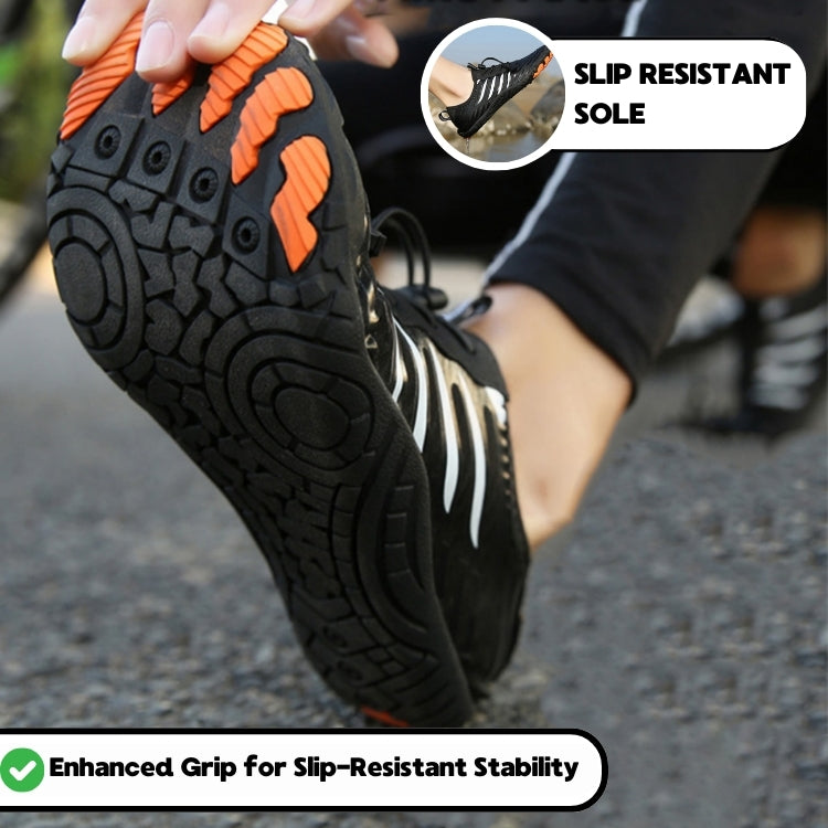 Orthopädische Schuhe All-Terrain Atmungsaktive Barfuß-Wanderschuhe - Schwarz
