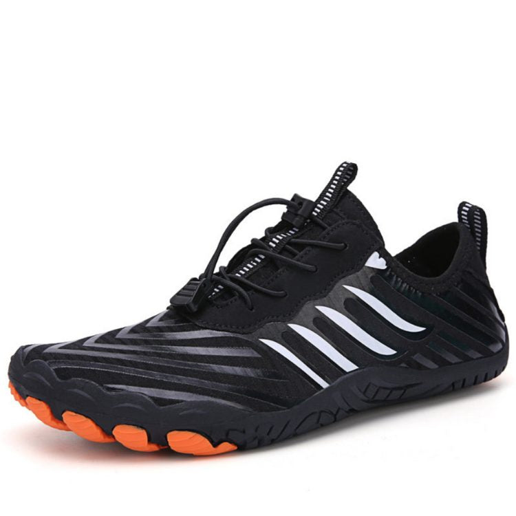 Orthopädische Schuhe All-Terrain Atmungsaktive Barfuß-Wanderschuhe - Schwarz