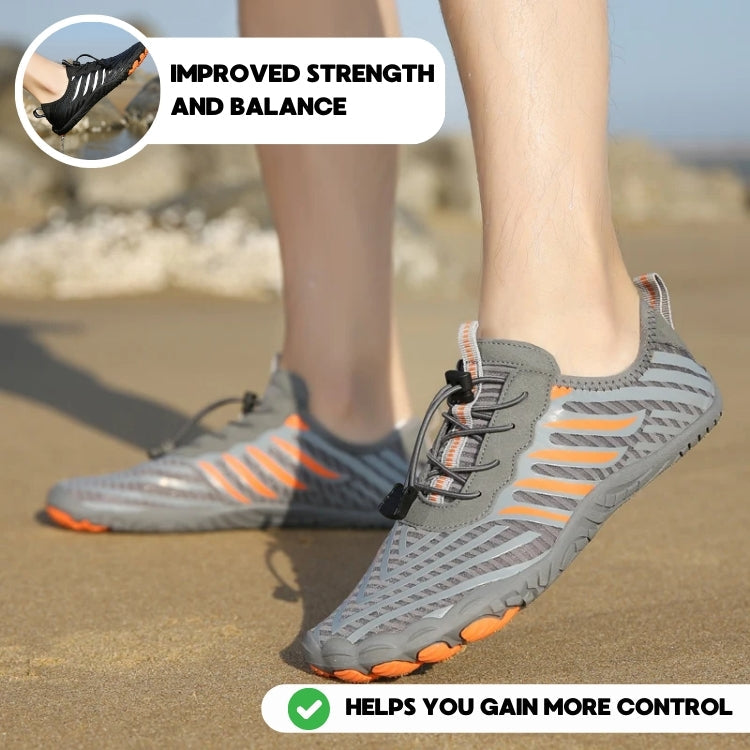 Orthopädische Schuhe All-Terrain Atmungsaktive Barfuß-Wanderschuhe - Grau