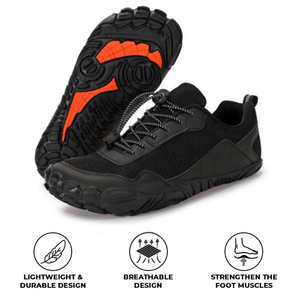 Rutschfeste Barfuß Einlegesohlen Schuhe - Schwarz