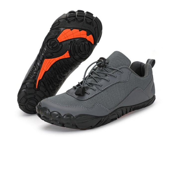 Orthopädische Barfußschuhe mit rutschfester Sohle – Grau