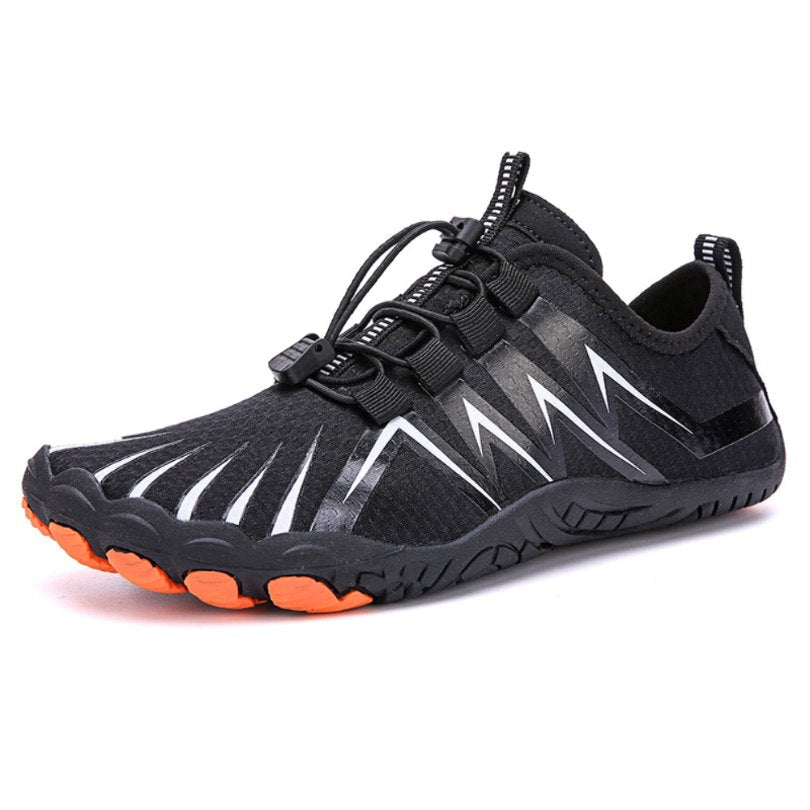 All-Terrain Grip Barfuß-Wanderschuhe - Schwarz